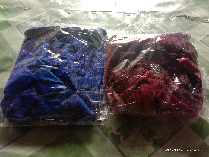 Set Cp Sarwendah Faridah Couple Devita Gamis Brukat Batik 8 Warna