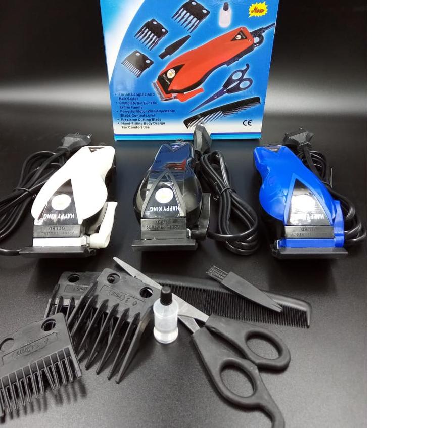 ZILLO Alat Cukur Rambut Listrik Mesin Potong Pencukur Rambut Set Dan Gunting Sasak 3in1 Paket Cukur 