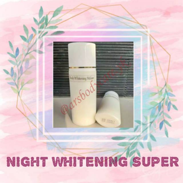 Hb pemutih super anggur / lotion malam whitening / lotion malam anggur