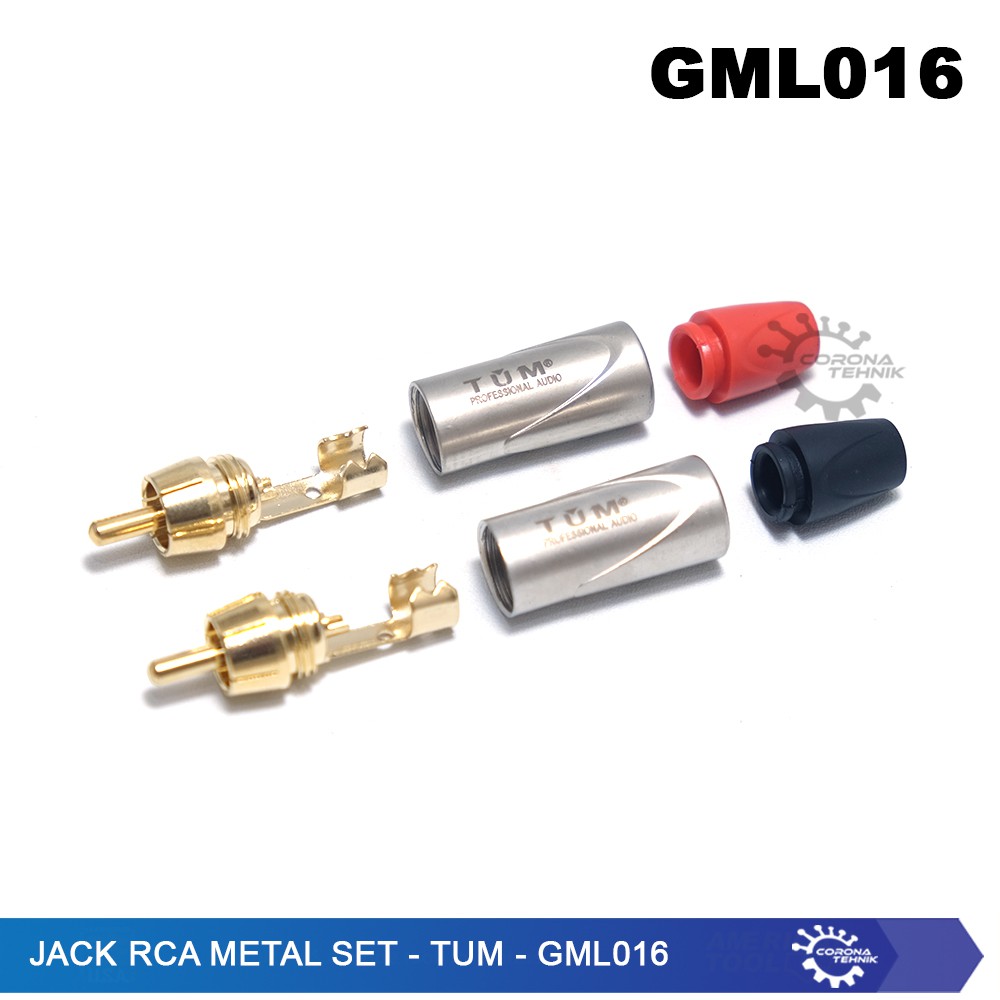 GML016 - Jack RCA Metal Set - TUM