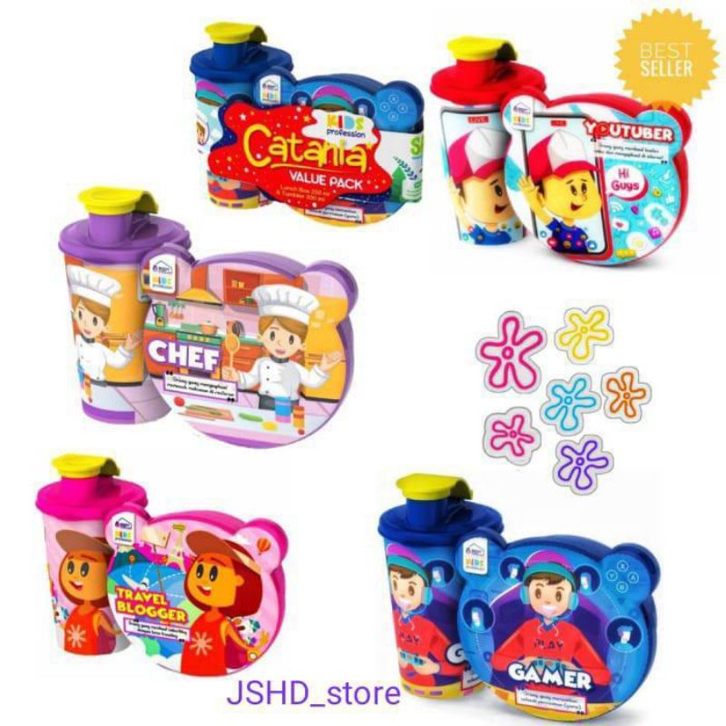 Tempat makan dan botol minum anak lucu murah