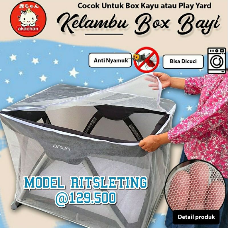 KELAMBU BOX bayi segi empat nuna sena pliko baby does cocolatte sarung anti nyamuk klambu praktis