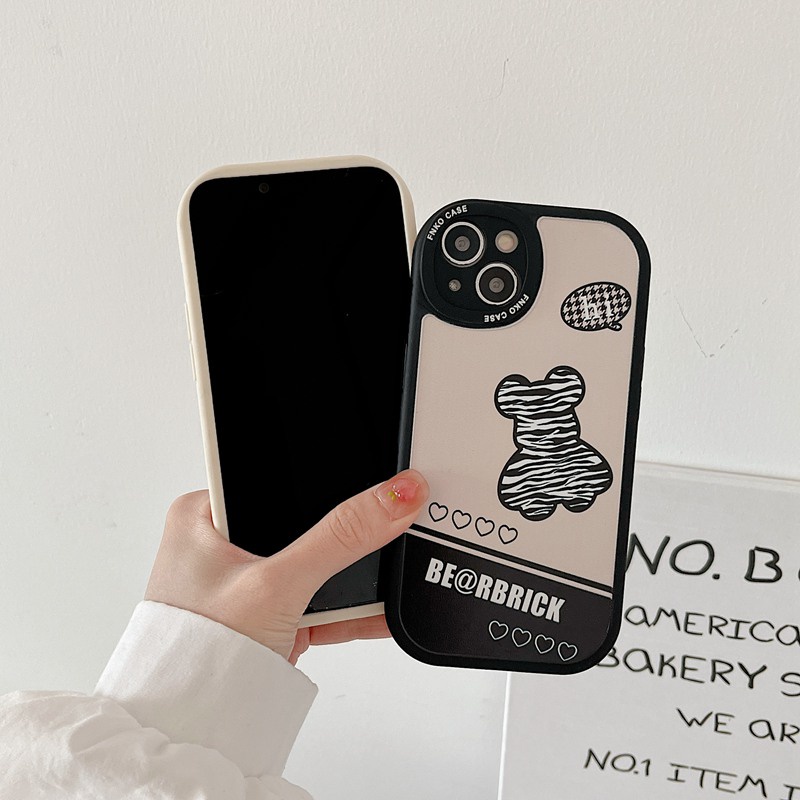 Brown Plaid Bear Soft Case VIVO Y11 Y12i Y12 Y15 Y17 Y19 S1 Pro Y50 Y30 Y30i Y20 Y20i Y20S Y12S Y21 Y32 Y21S Y33S Y33T Y15S Y15A Y76S Y76 V9 Y91C Y93 V11i V20 Pro V23E 23 Pro Lovely Casing