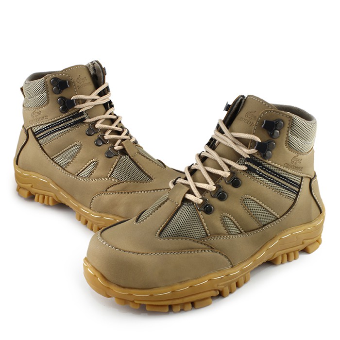 Sepatu Safety Boots Crocodile Armor 3 Warna PDL Ujung besi Proyek Kerja Lapangan Work Boots Touring