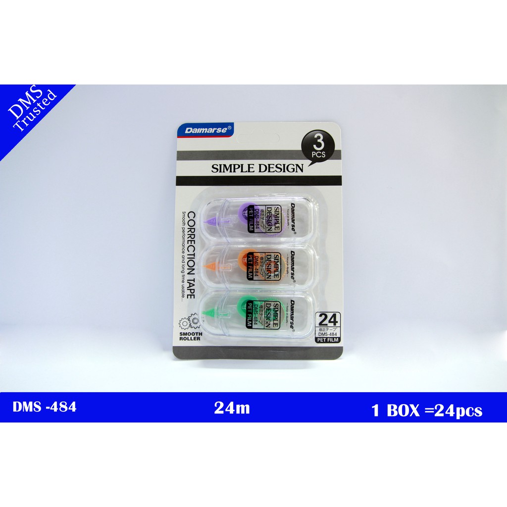 

Correction tape / tip x roll panjang 30 meter / tipe x pita / Daimarse dms-484