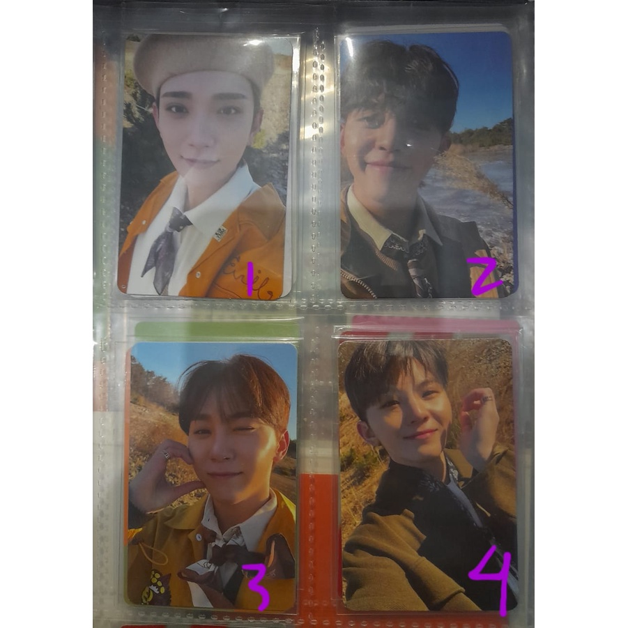 Photocard SCOUPS, Joshua, WOOZI, Seungkwan Path ver face the sun