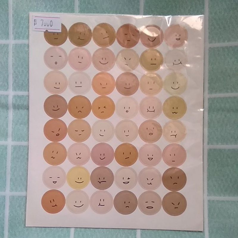 

bayahxx stiker ins smiley earth tone