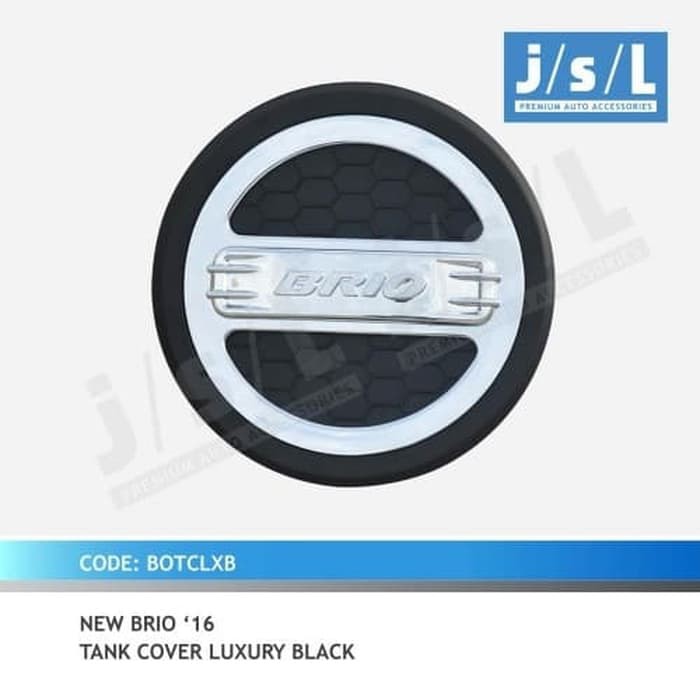 Tank Cover Brio Luxury Hitam