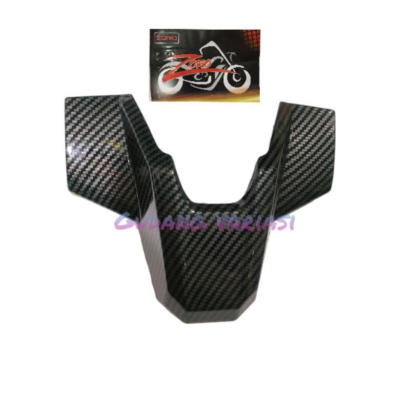 Cover Fender Spakbor Belakang Bawah Lampu Stop Vario 150 New 2019 - 2020 Carbon Vario 125 ZORO Carbon Karbon