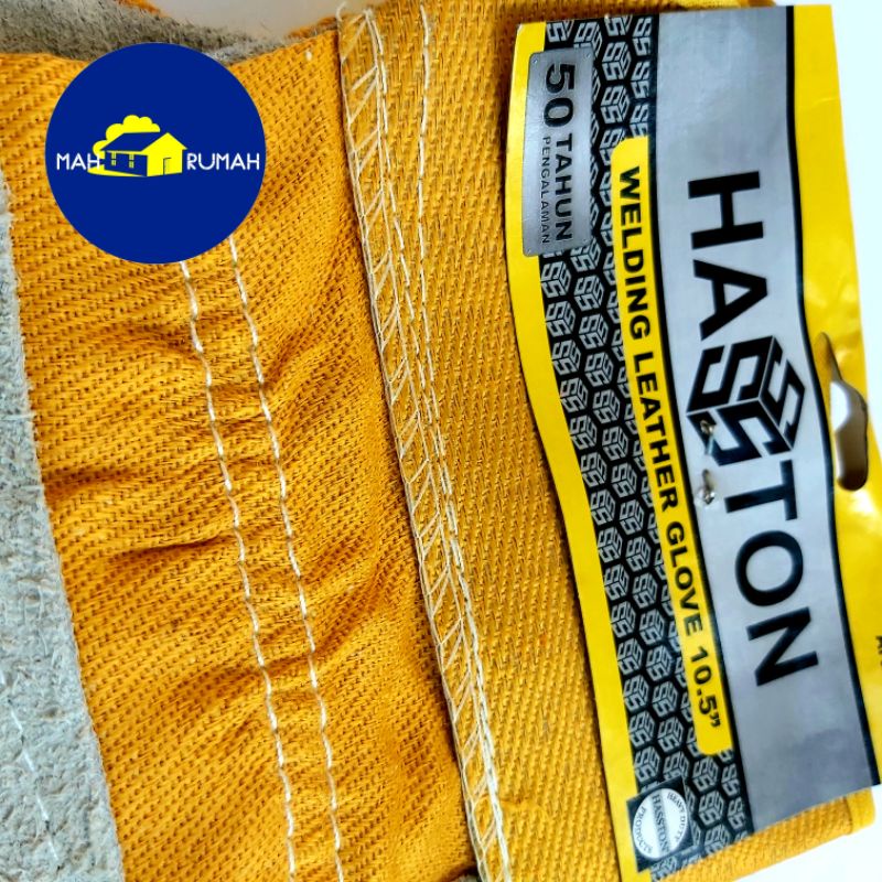 SARUNG TANGAN LAS KOMBINASI Welding Gloves Kulit Safety Proyek 10.5&quot; - HASSTON PROHEX