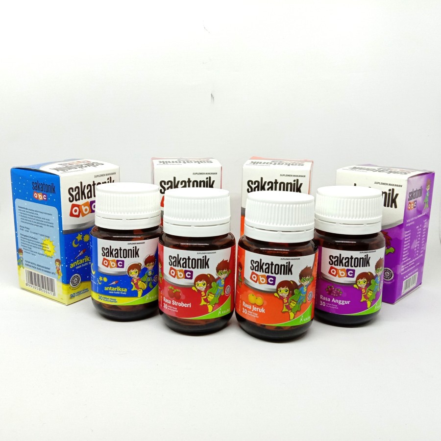 

SAKATONIK ABC RASA ANGGUR ISI 30 TABLET HISAP