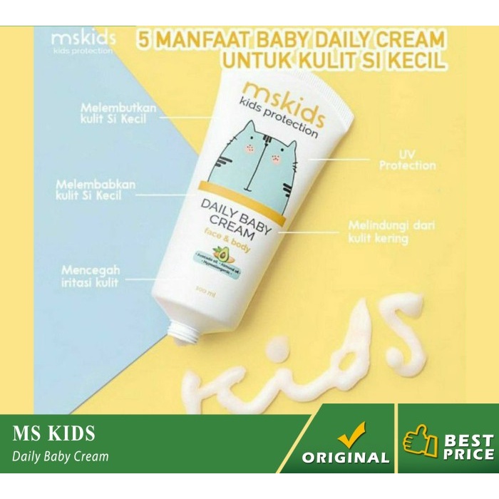 MS Glow Kids MSKids Daily Baby MS Kids Daily Cream Lotion Bayi MSGlow