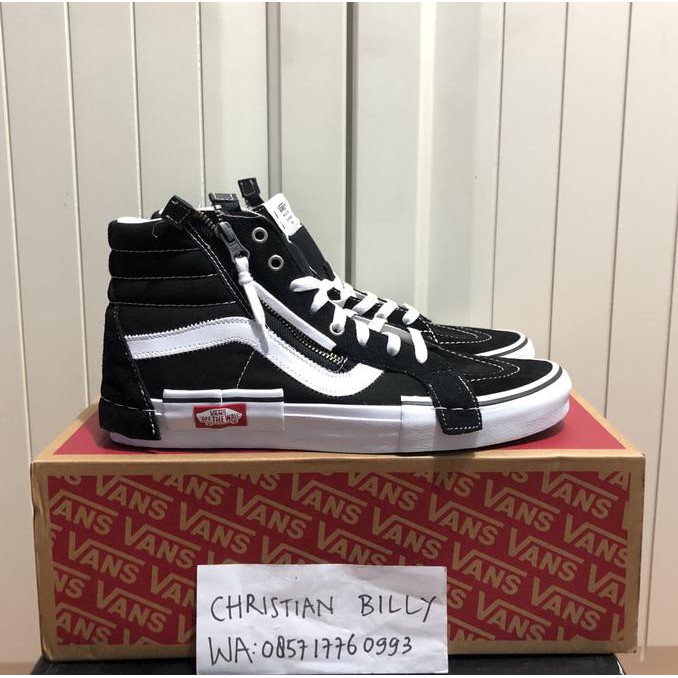 Barang Berkualitas VANS SK8-HI REISSUE CUT AND PASTE CAP BLACK WHITE  ORIGINAL ON SALE GYGFR | Shopee Indonesia