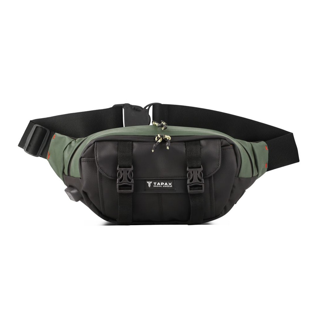 Tas Waistbag Waterproof Premium USB  Versus KinayShop