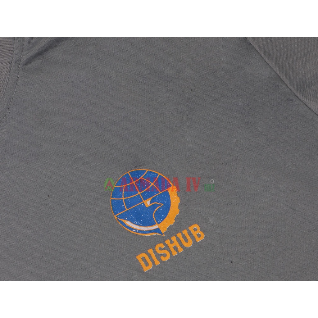 Kaos Oblong Pendek Logo Dishub Abu Abu