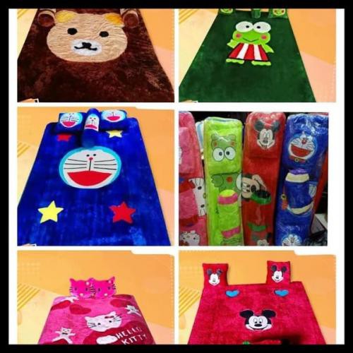 Surfet Kasur Lantai/Kasur Lantai Bulu Rasfur Surfet Karakter/Karpet Karakter/Karpet Bulu