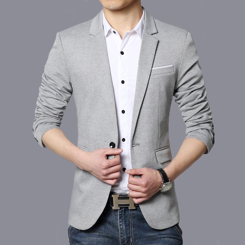 Suit Jas Import 2022 Pria      Pria Kasual Suit Korea Slim Fit Bisnis Kecil  Pria kasual Jas