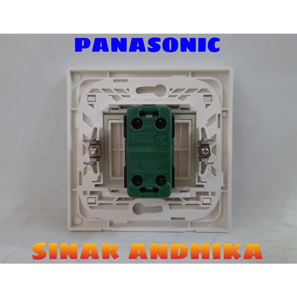 SAKLAR ENGKEL LEBAR PUTIH ECO B STYLE E PANASONIC WESJ 78029W+WESJ 5941