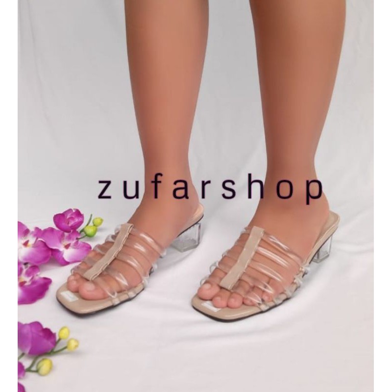 ZUFAR - Heels Kaca Alexis / Hak Tahu Kaca Cinderela