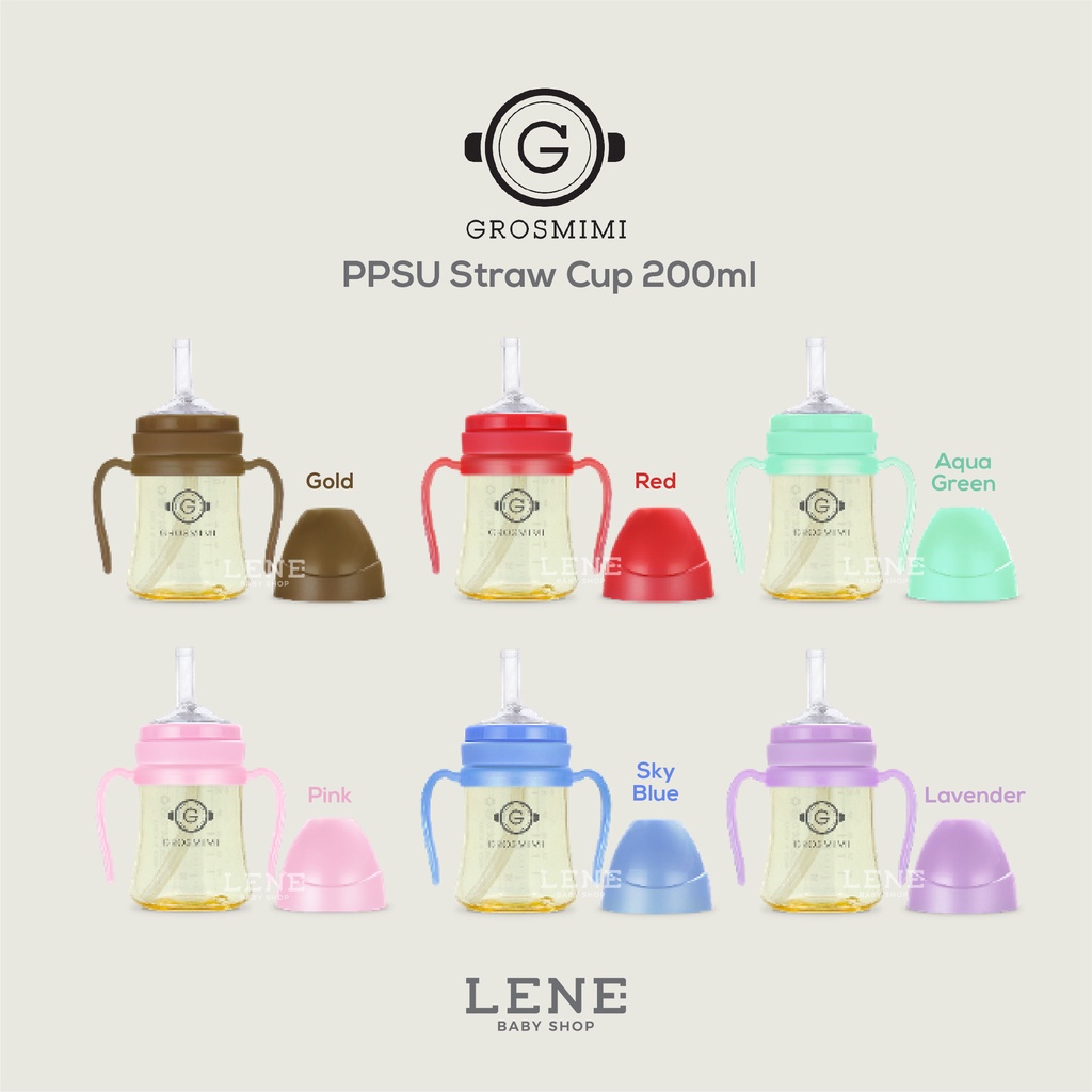 Grosmimi PPSU Straw Cup 200ml &amp; 300ml