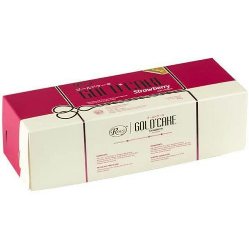 

gold cake strawberry