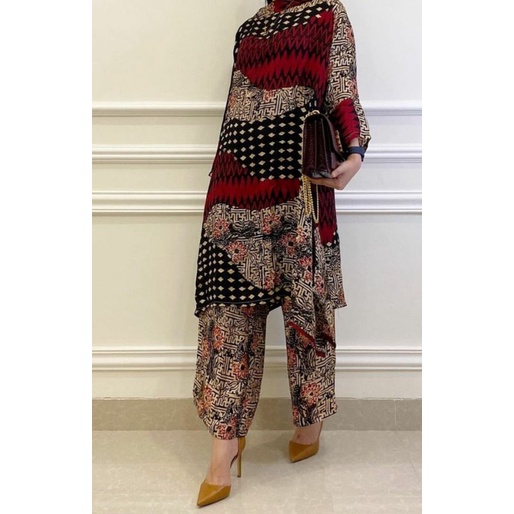 set blouse batik+pants