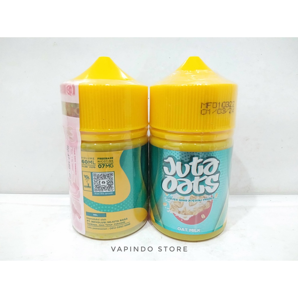 NIC 7MG JUTA OATS MILK 60ML OAT CEREAL SUSU RSR BREW VAPE BOSS LIQUID