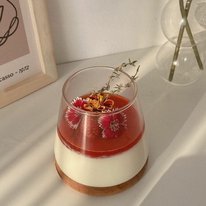 gelas kaca l gelas teh 300 ml l gelas lucu dan unik l gelas cafe aesthetic