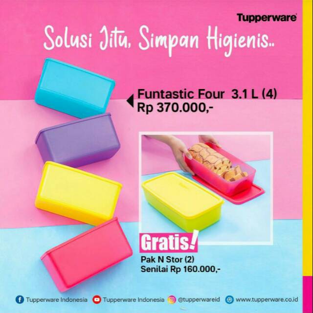 PROMO Tupperware Funtastic Four 3,1 L