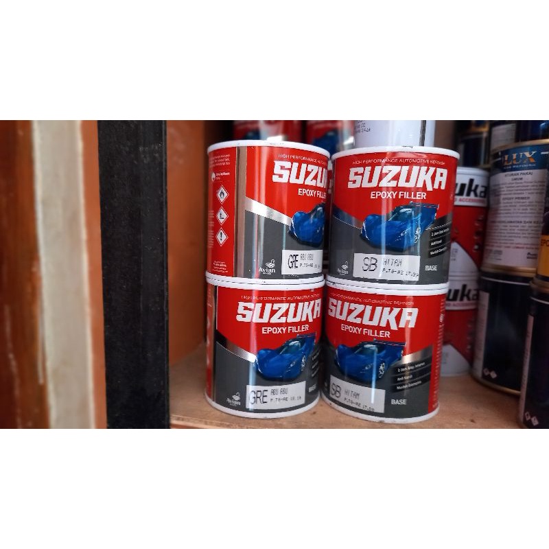 Suzuka epoxy 200g+hardener abu-abu / hitam / putih