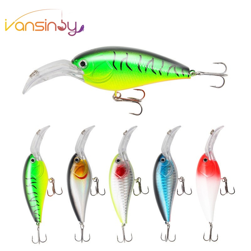 Umpan Pancing Crankbait Wobbler Keras 10.7cm / 21g Untuk Ikan Bass / Trout / Air Tawar / Asin