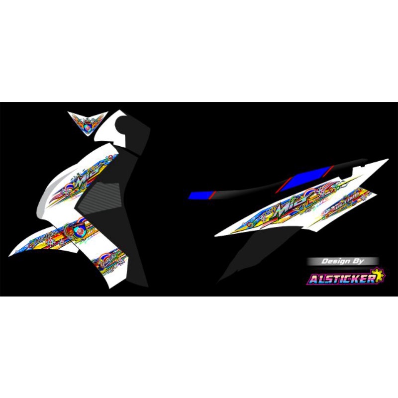 STRIPING MIO SOUL LIST BODY MIO SOUL TRANSPARAN HOLOGRAM STIKER MIO SOUL