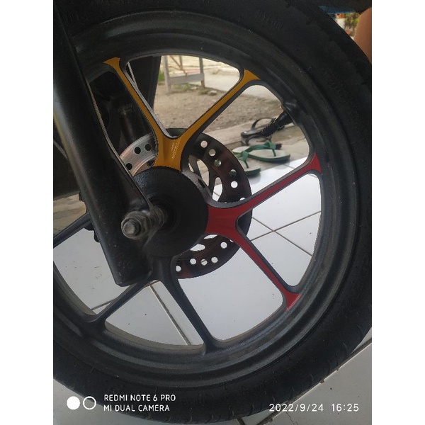 Stiker Velg GENIO ala-ala X-MODE,stiker cutting velg motor GENIO