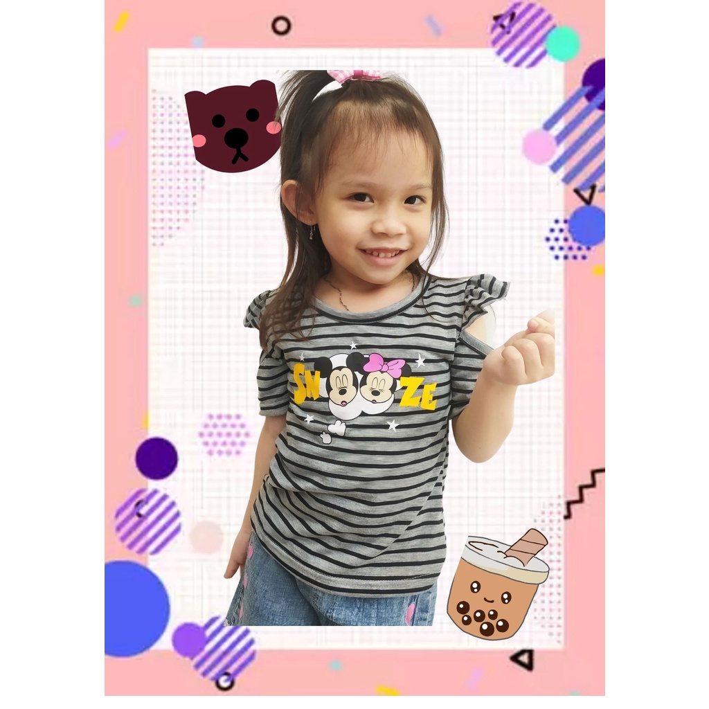 VISION ONLINE KAOS SNOOZE BAJU ANAK PEREMPUAN ATASAN BAJU CEWEK ATASAN KEKINIAN COD GRATIS ONGKIR