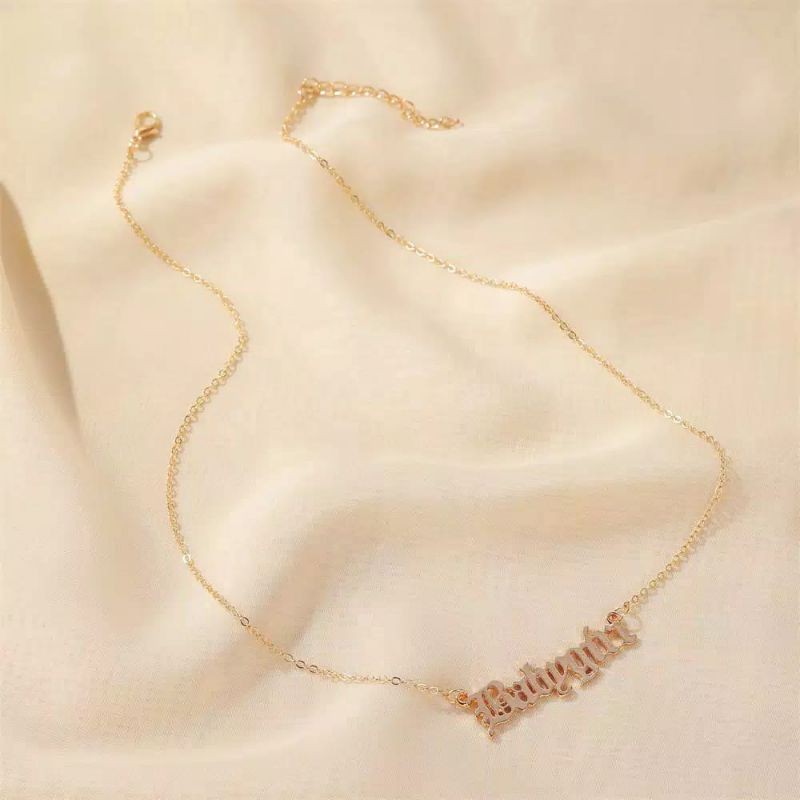 Kalung Babygirl / Kalung Terlaris Harga Termurah / Kalung Wanita / Kalung Cewek / Kalung Tulisan BZO