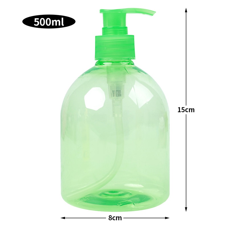 Botol Dispenser Sabun Cair Sampo Shower Gel Kondisioner Kapasitas Besar 500ml Warna Acak Untuk Aksesoris Kamar Mandi