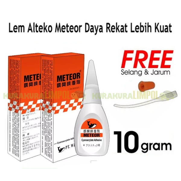 

Lem Cair Alteko Lem Alteco Korea Meteor 10 G Super Glue Lem Setan