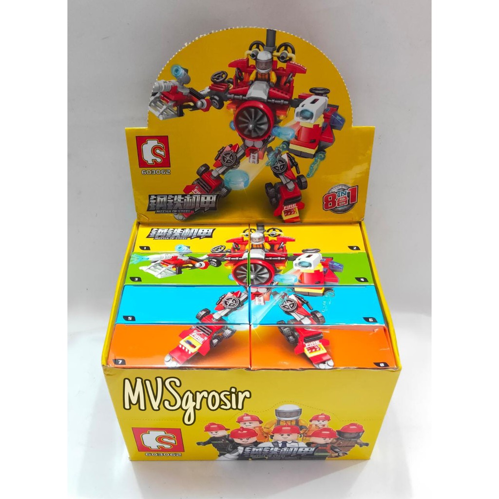 MVSGROSIR BRICKS SEMBO BLOCK MECHA OF STEEL 8IN1 SET 603062