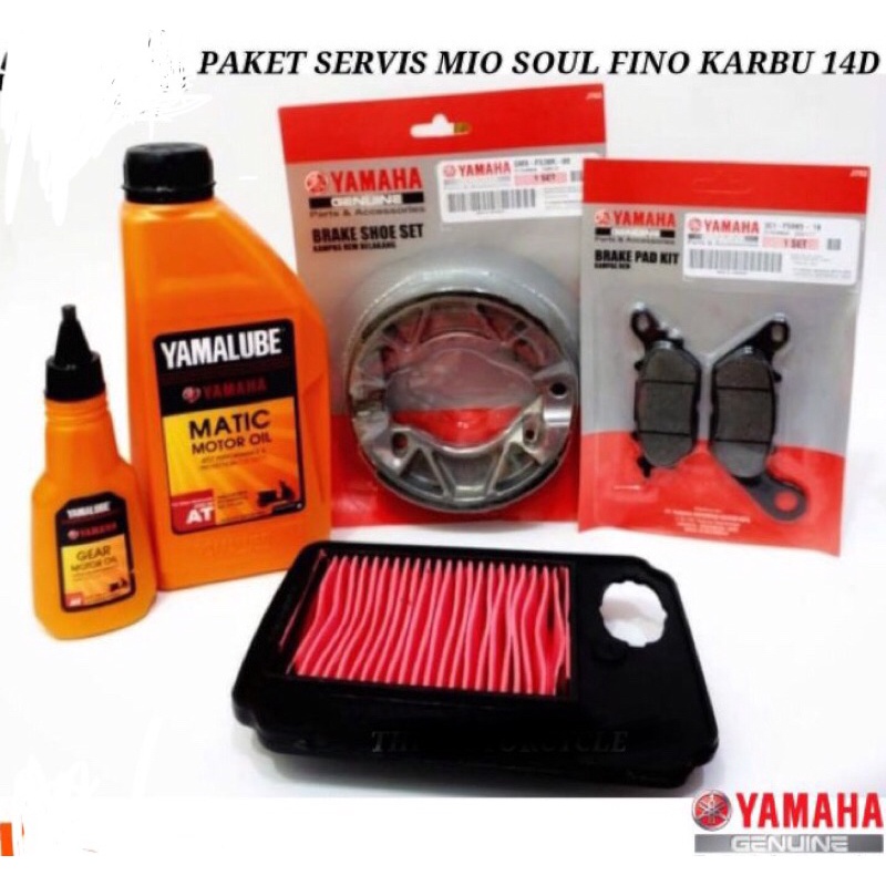 PAKET SERVIS RINGAN MIO SOUL KARBU FINO KARBU YAMAHA 14D