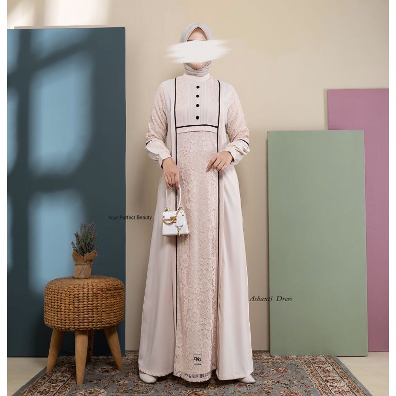 GAMIS NABE GAMIS BRUKAT GAMIS KONDANGAN GAMIS ROSE CREPE READY STOK