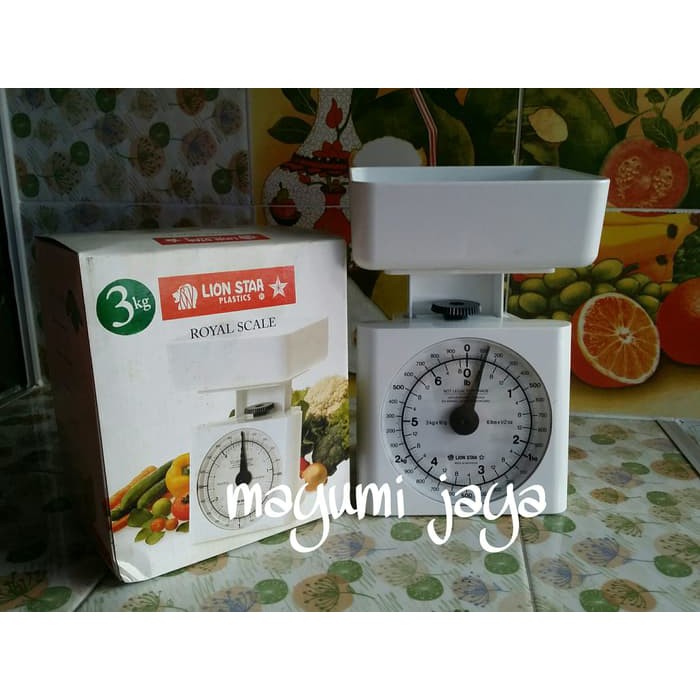 timbangan kue / timbangan dapur lion star 3kg
