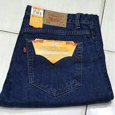 COD - Celana Lepis Jeans Panjang Standar Reguler Pria Laki2 Lelaki Cowo Cowok Dewasa / Standart / Standard / Bapak Bapak / Lurus / Jumbo / Murah Meriah / Polos / Besar / Big Size / Levis/ Warna Biru Tua Gelap Dongker Muda Blit Hitam / Terbaru 2022