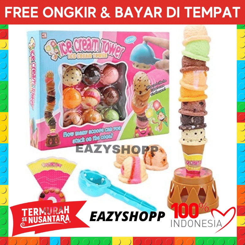 Eskrim Eskriman Maenan Anak Jual Jualan Edukasi Kado Es Krim Es Kriman Mainan Bermain Belajar Edukat