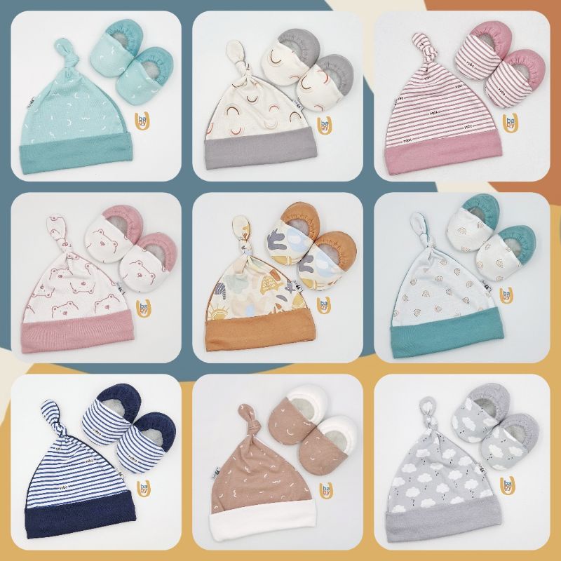 Baby U Topi Set Sepatu Bayi 2in1 Baby Set
