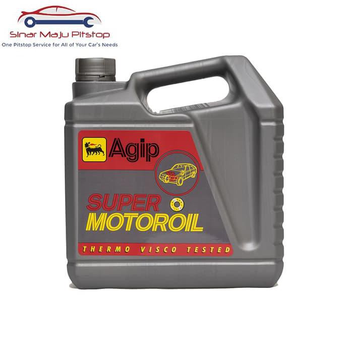 Agip Super Motoroil SAE 20W-50 Oli Mobil Bensin 4 Liter Original