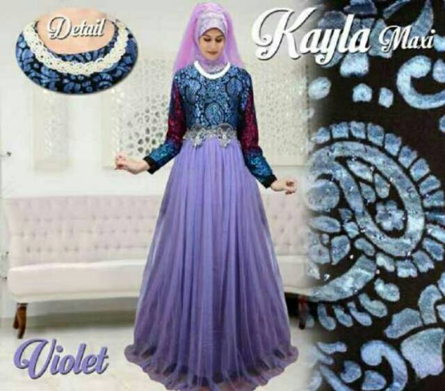 Kayla Maxi Dress Fashion Muslim Wanita