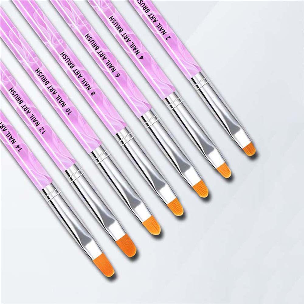 Mxbeauty Nail Art Liner Pen Desain Perancis Akrilik 3D Nail Tips Manicure Alat Tarik Sikat Kawat Aksesoris Kuku Nail Painting Pen