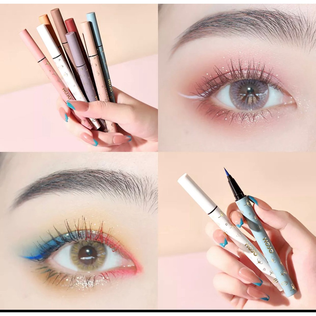 RCS - NEW ~  HOJO silky painting eyeliner warna putih hitam coklat