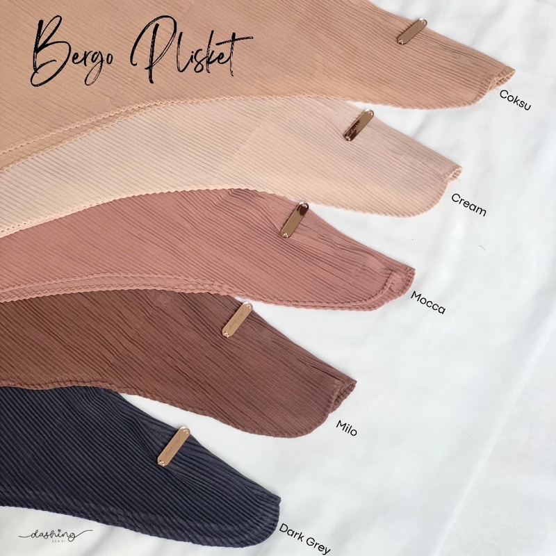 [𝗖𝗟𝗘𝗔𝗥𝗔𝗡𝗖𝗘 𝗦𝗔𝗟𝗘] HIJAB BERGO PLISKET | HIJAB PLISKET INSTAN | BERGO TALI PLISKET