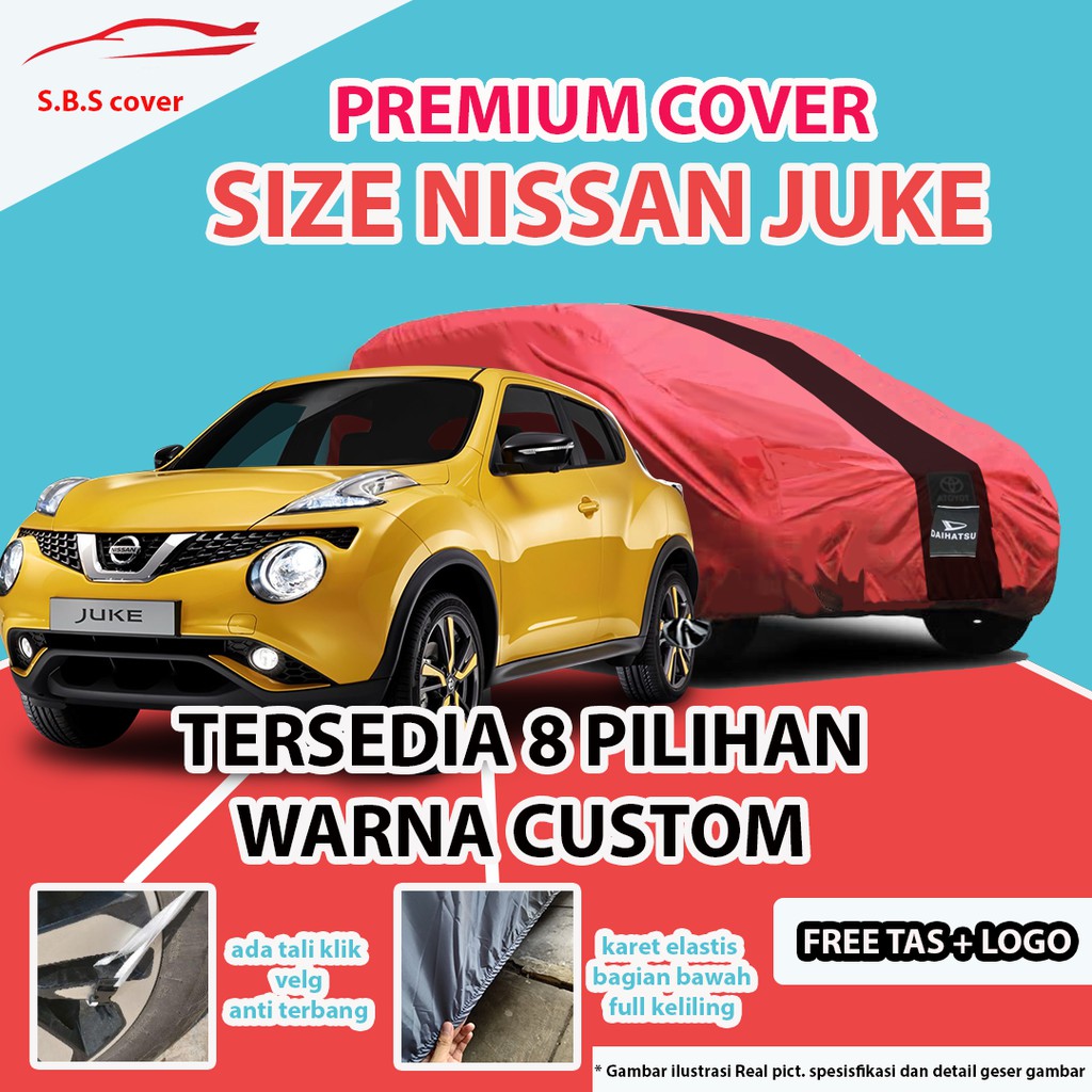 Cover Mobil OUTDOOR PREMIUM NISSAN JUKE / Sarung Mobil JUKE / Mantel Monil JUKE / Mantol Mobil JUKE